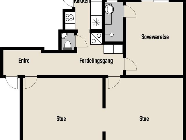 3 værelses lejlighed i Aalborg