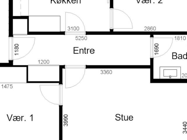 3 værelses lejlighed Jeppe Aakjærsvej, 7800 Skive