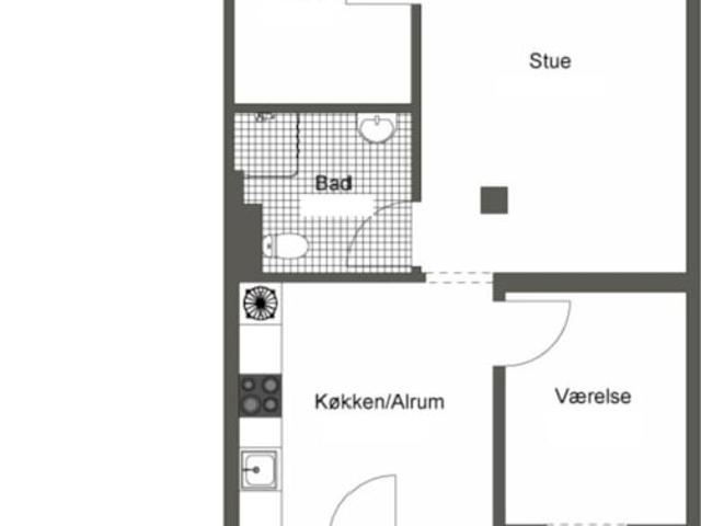 3 værelses lejlighed Kragsbjergstrædet, 5000 Odense C