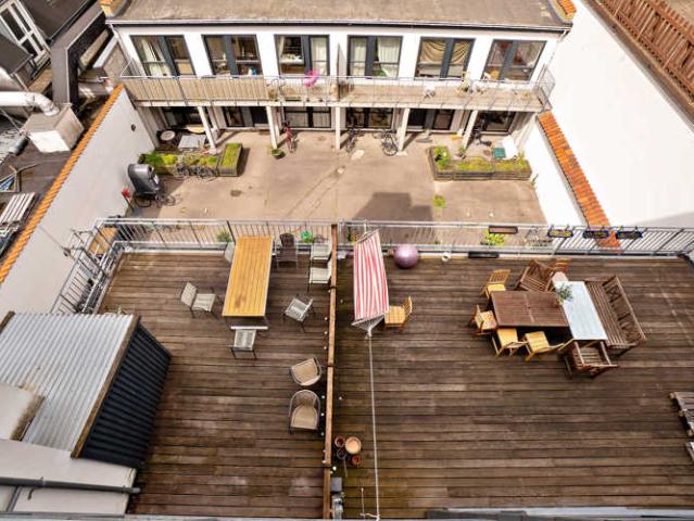 3 værelses lejlighed med stor privat terrasse, Nørrebro