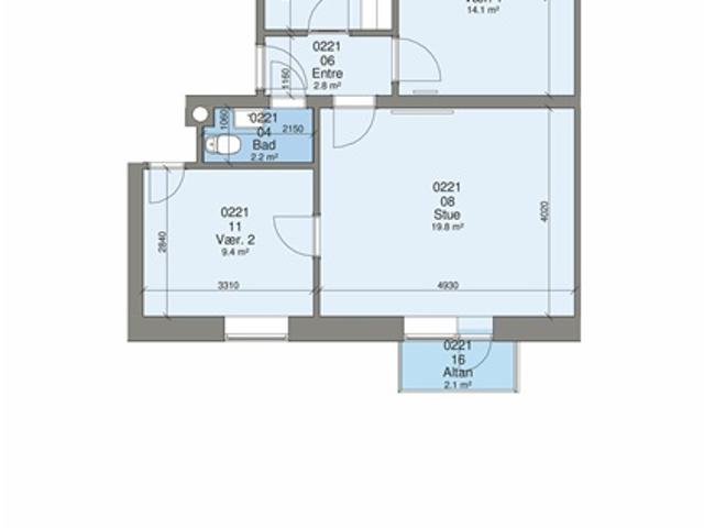3 værelses lejlighed på 74 m2, Silkeborg, Aarhus