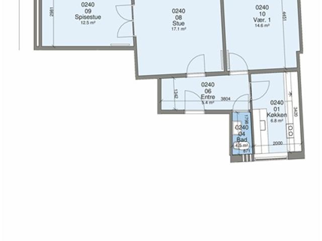 3 værelses lejlighed på 77 m2, Silkeborg, Aarhus