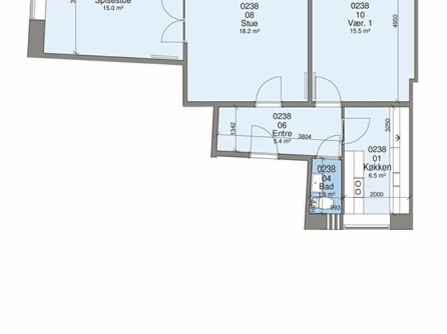 3 værelses lejlighed på 77 m2, Silkeborg, Aarhus
