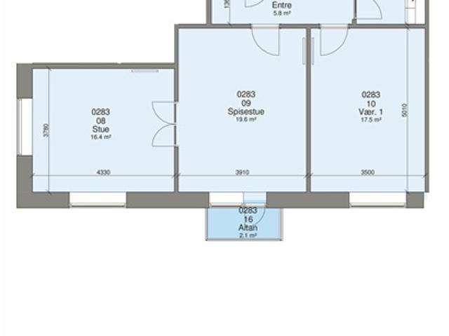 3 værelses lejlighed på 85 m2, Silkeborg, Aarhus