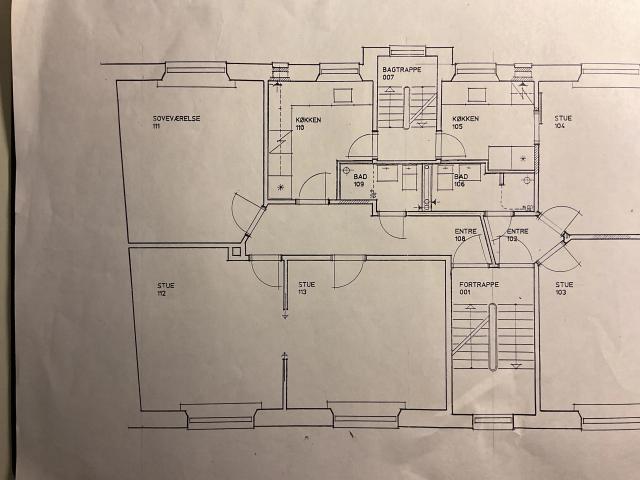 3 værelses lejlighed på 89 m²
