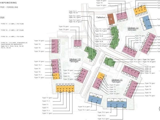 3 værelses lejlighed på 95 m²