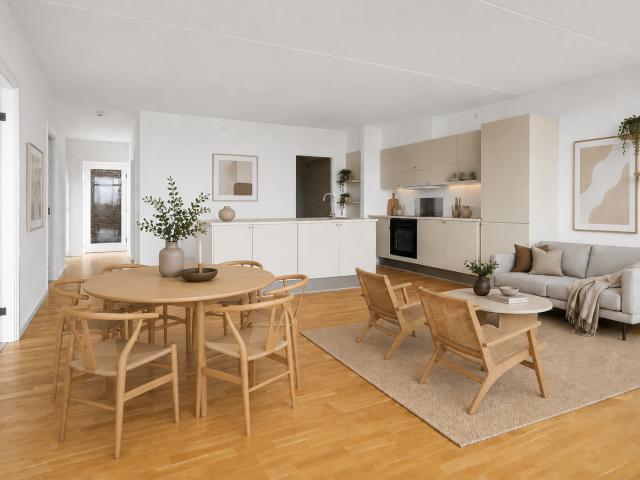 3 værelses lejlighed på 96 m²