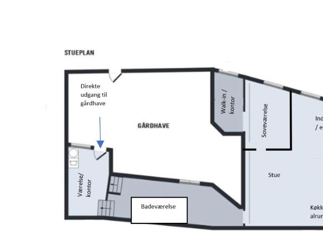 3 værelses lejlighed på 97 m²