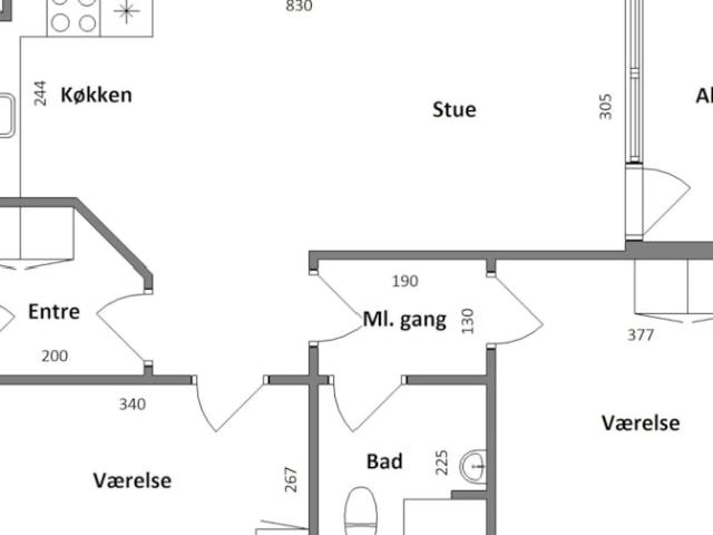 3 værelses lejlighed Skolegade, 6900 Skjern