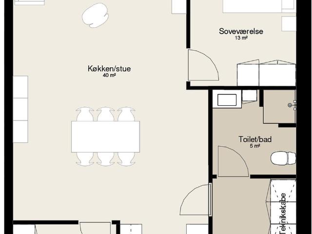 3 værelses rækkehus på 99 m²