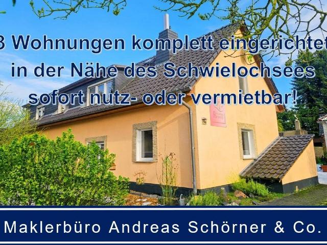 3 Wohnungen unter einem Dach sofort nutzbar!