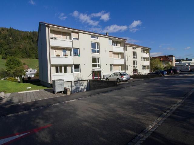3 Zi Wohnung, 2. OG, kein Lift, zwei kleiner Balkon mit Aussicht