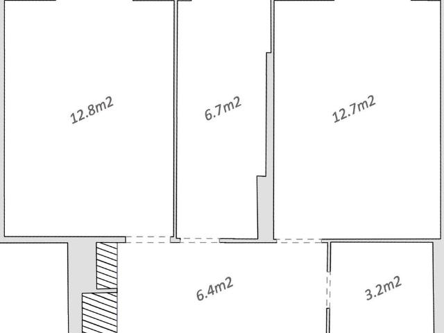 3 Zimmer, 42 m², 2. Stock