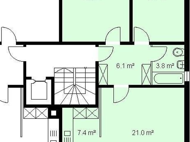 3 Zimmer, 65 m², 3. Stock