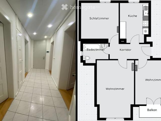 3 Zimmer, 74 m²