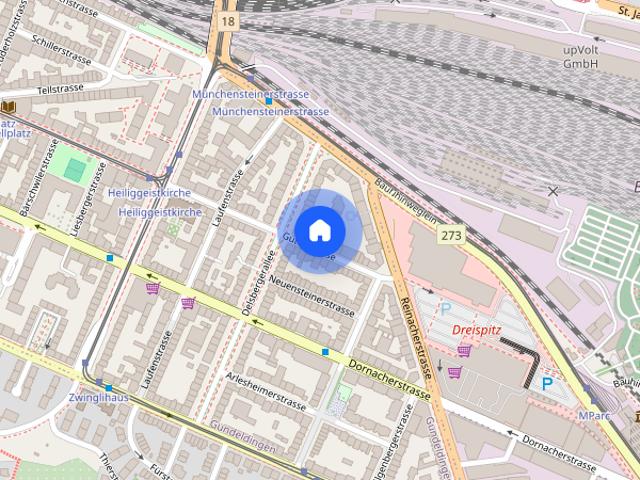 3 Zimmer, 100 m², 4. Stock