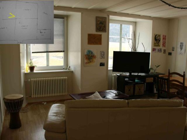 3 Zimmer, 120 m², 1. Stock