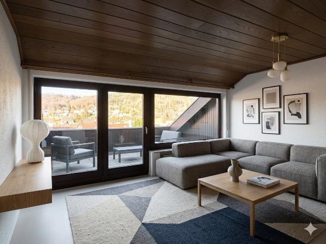3 Zimmer Wohnung in der Oberstadt mit beeindruckendem Panoramablick, mit Garage