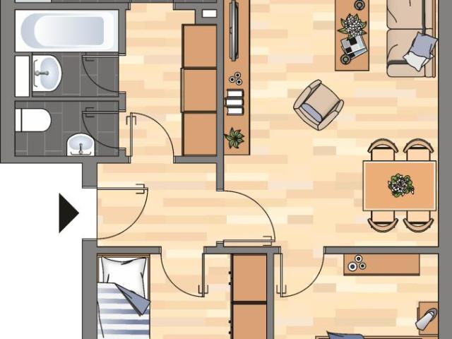 Renovierte 3 Zimmer Wohnung mit neuem Bad in Wolfsburg Vorsfelde