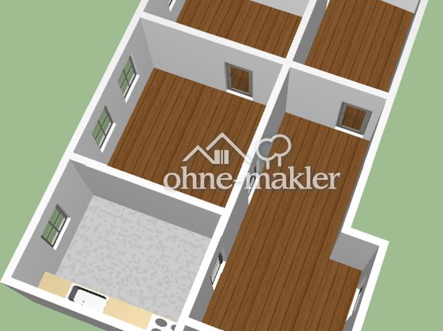 3 Zimmer DG Wohnung in der Kernstadt WG geignet Whg 7014