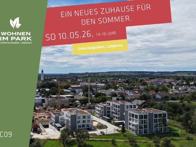 3 ZIMMER ETW IM 1. OG MIT BALKON WOHNEN IM PARK IN LANGENAU C09