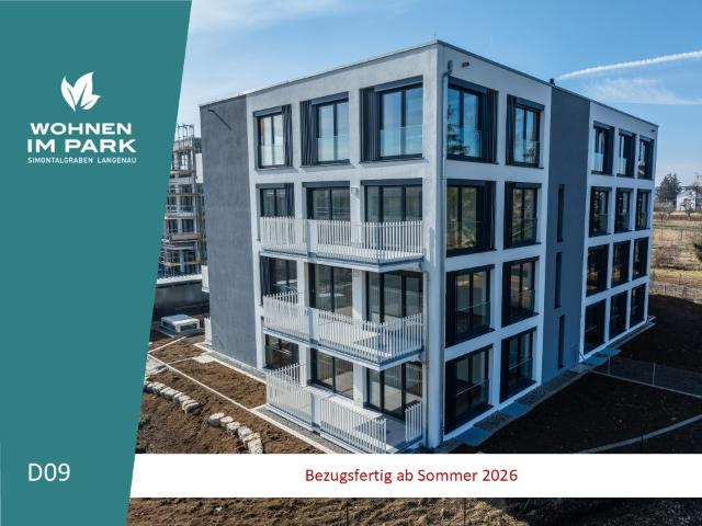3 ZIMMER ETW IM 1. OG MIT BALKON WOHNEN IM PARK IN LANGENAU D09