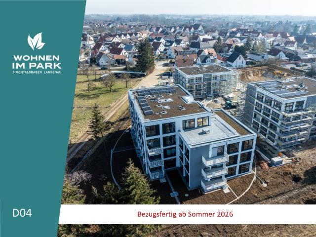 3 ZIMMER ETW MIT GARTENANTEIL WOHNEN IM PARK IN LANGENAU D04