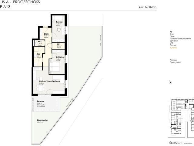 3 Zimmer Gartenwohnung mit Großzügigem Eigengarten in Pupping