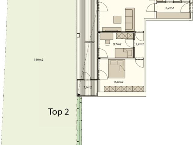 3 Zimmer Gartenwohnung Süd West orientiert. SEEnahes FREIstehendes DREIgeschoßiges Wohngebäude Angrenzend an Weingärten. In Sackgasse. T2