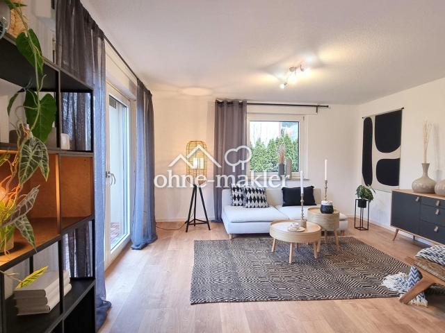 3 Zimmer + Hobbyraum FRISCH RENOVIERTE Wohnung mit Gartenanteil & Balkon