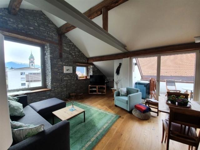 3½ ZIMMER LOFT IN ZIZERS GR, MÖBLIERT, TEMPORÄR