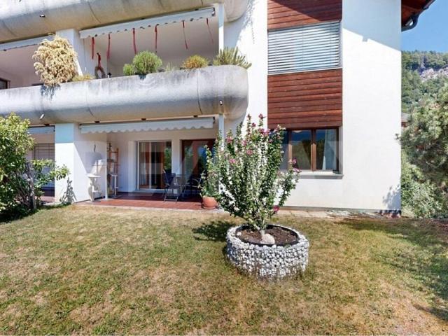 3½ Zimmerwohnung im Erdgeschoss mit Fernsicht