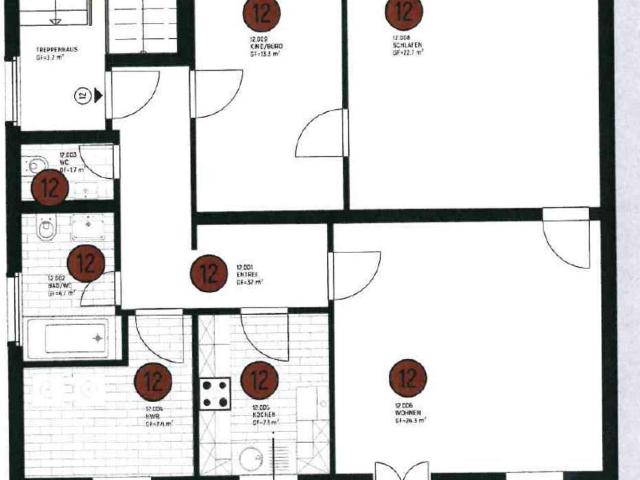 Bezugsfrei zum 01.02.2026 3 Zimmerwohnung mit Balkon im beliebten Leipzig Gohlis