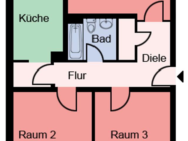 3 Zimmer Wohnung in Hagen Helfe nur mit WBS ab 3 Personen!