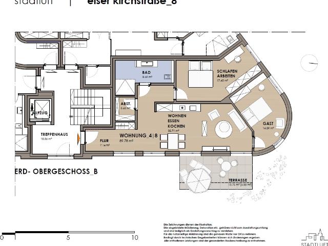 3 ZKB Etagenwohnung in Elsen mit Aufzug und Tiefgarage
