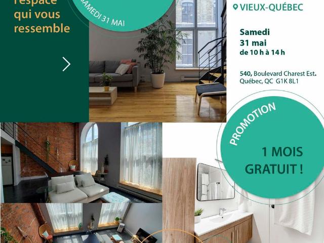 3 1/2 540 Charest Est, Quebec