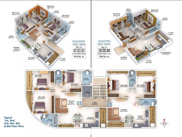 3.5 BHK Apartment in Trimurti Nagar for resale Nagpur. The reference number is 20737979