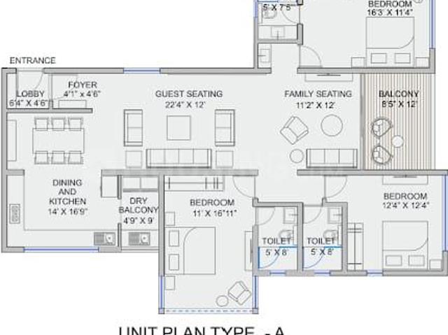 3.5 BHK Apartment in Baner for resale Baner Road. The reference number is 16791408