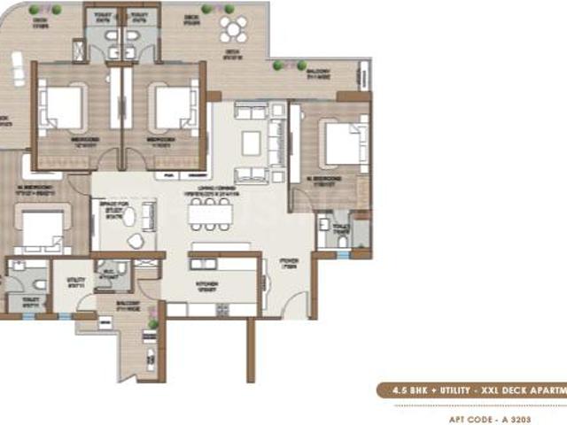 3.5 BHK Apartment in Sector 113 for resale Gurgaon. The reference number is 19780595