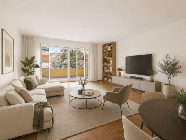 3.5 locali di ampia metratura, grande balcone soleggiato e a due passi dal Lago residenza primaria o secondaria