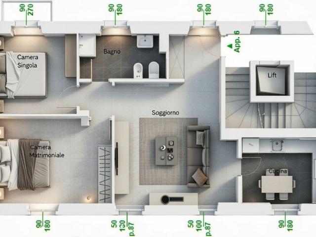 3.5 locali ristrutturato con balcone GPM Global Property Management SA
