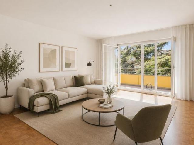 3.5 Zimmer mit grosser Fläche, grosser sonniger Balkon und nur wenige Schritte vom See entfernt Erst oder Zweitwohnsitz