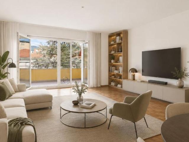 3.5 Zimmer mit grosszügiger Wohnfläche, grosser sonniger Balkon und nur wenige Schritte vom See entfernt Erst oder Zweitwohnsitz