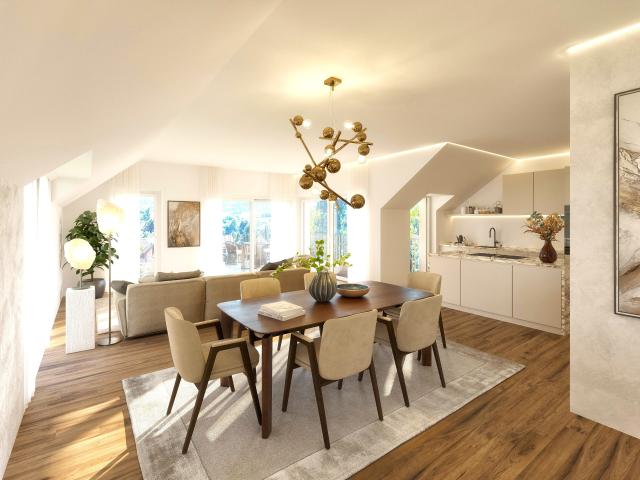 3.5 Zimmer Penthouse mit Dachterrasse in Biel Benken kaufen
