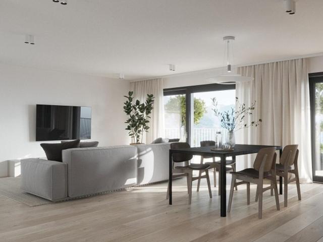 Wohnung im ersten Stock mit herrlicher Terrasse und Blick auf die Alpen