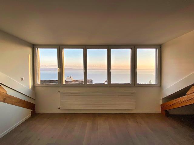 3.5 Zimmer Wohnung mit Mezzanine in Neuchâtel mit Seeblick