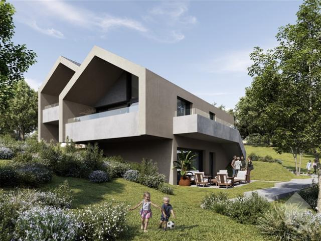 3,5 Zimmer Wohnung mit Garten und moderner und raffinierter Architektur