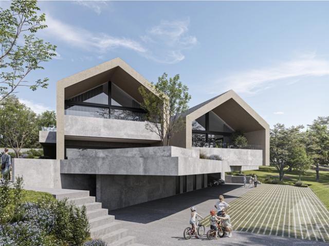 3.5 Zimmer Wohnung mit Garten in moderner und klarer Architektur
