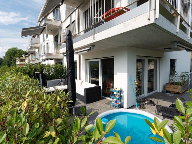 3,5 Zimmer Wohnung mit Terrasse und Garten