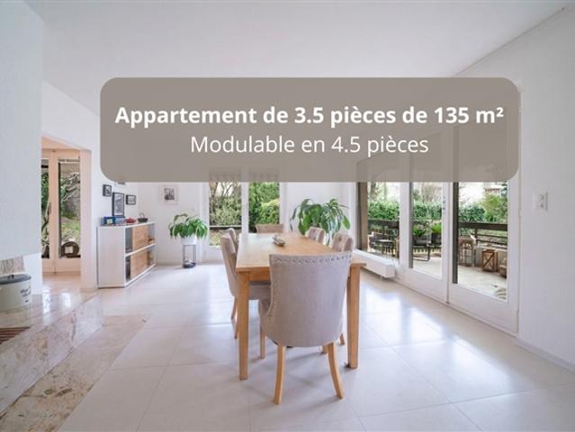 3,5 Zimmer Wohnung von 135 m² mit Garten